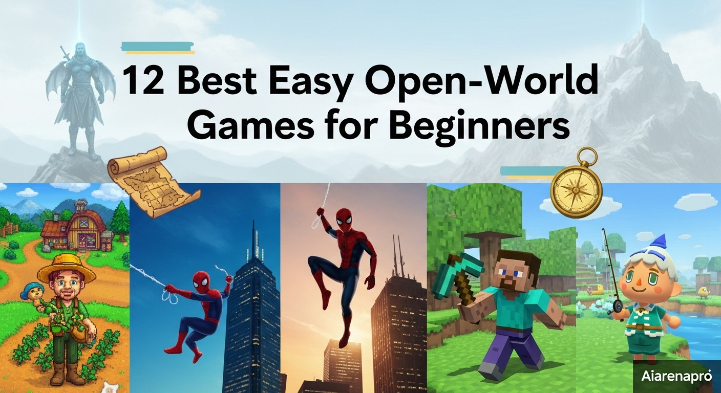 12 Best Easy Open-World Games for Beginners