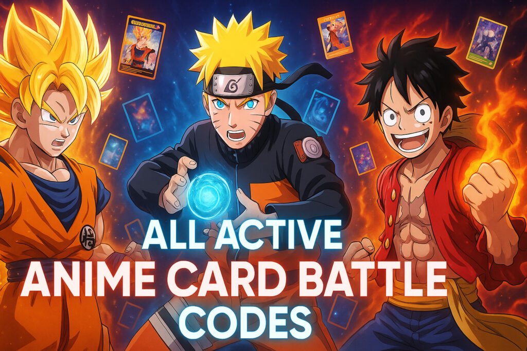 All Active Anime Card Battle Codes
