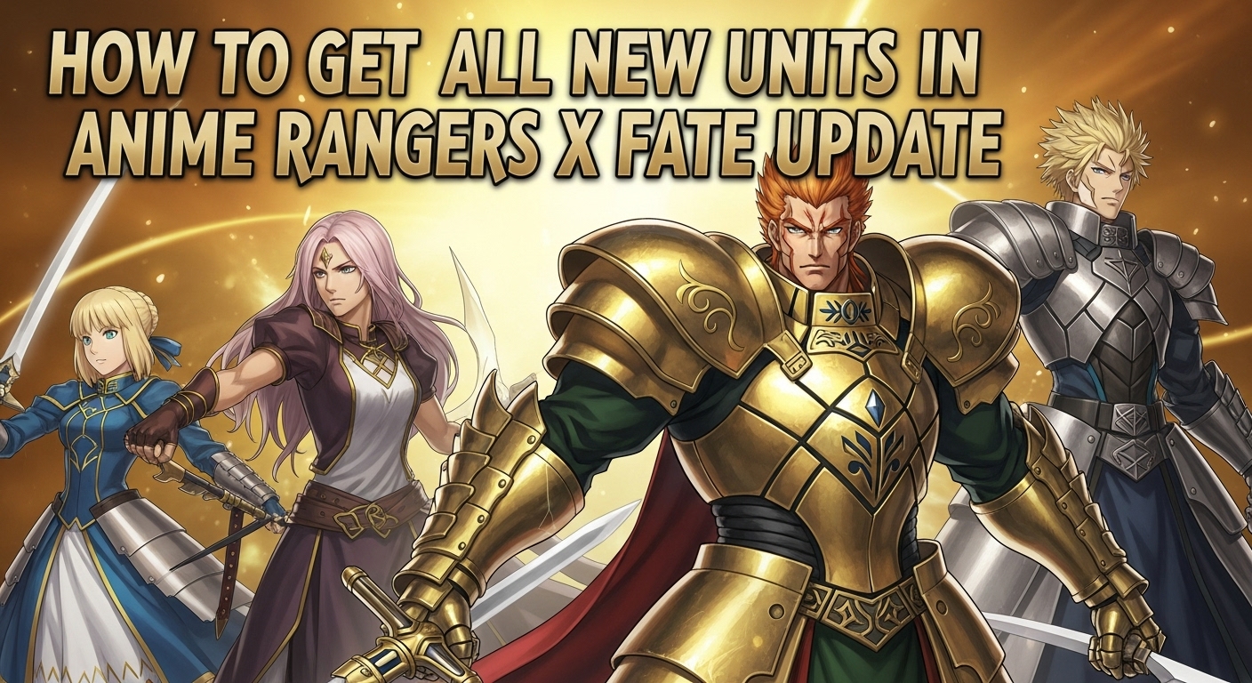 How to Get All New Units in Anime Rangers X Fate Update