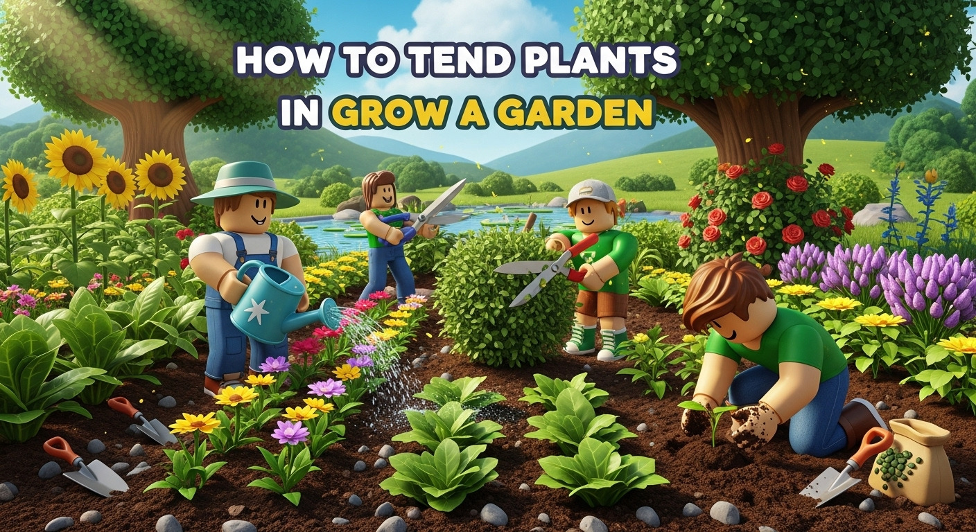 How to Tend Plants in Grow a Garden