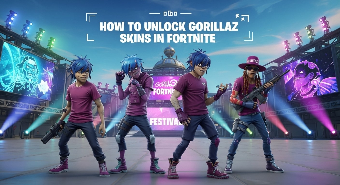 How to Unlock Gorillaz Skins in Fortnite
