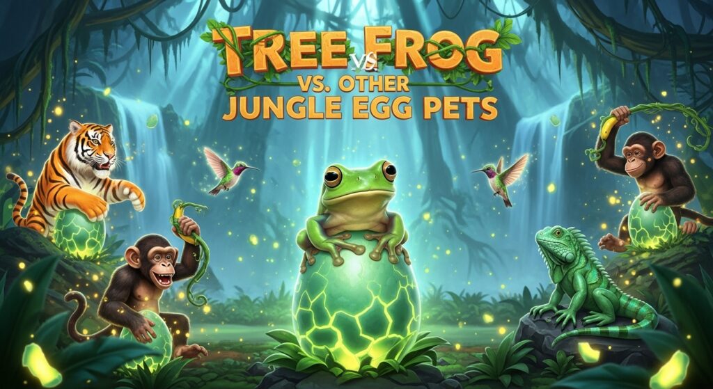 Tree Frog vs. Other Jungle Egg Pets