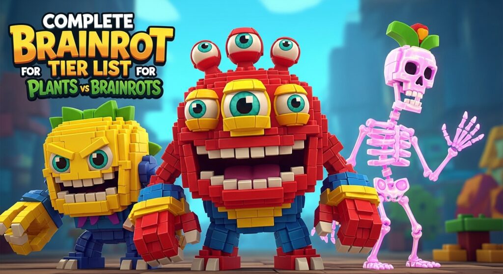 Complete Brainrot Tier List for Plants vs Brainrots