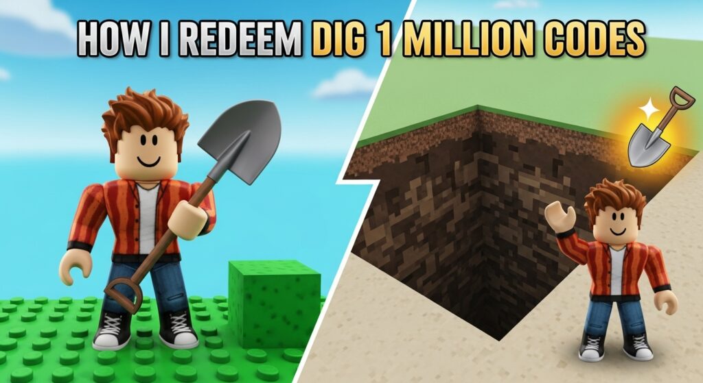 How I Redeem Dig 1 Million Codes