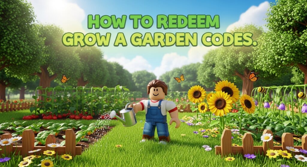 How to Redeem Grow a Garden Codes