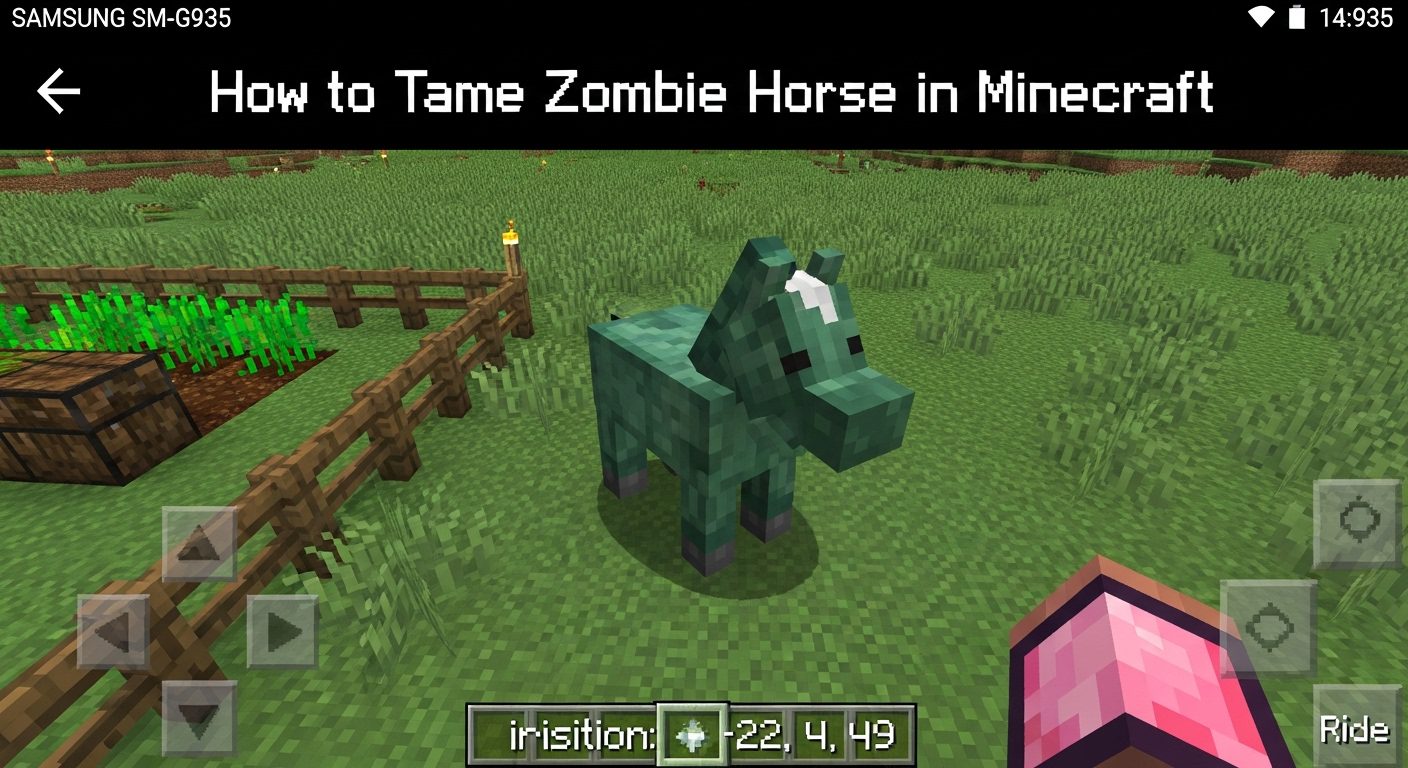 How to Tame Zombie Horse in Minecraft