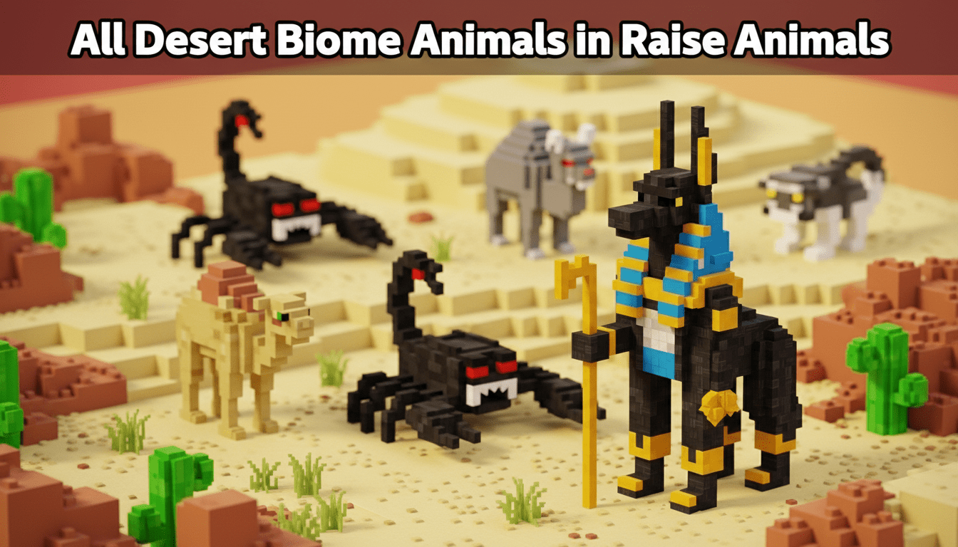 All Desert Biome Animals in Raise Animals