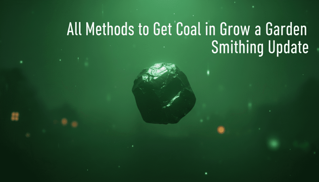 All Methods to Get Coal in Grow a Garden Smithing Update