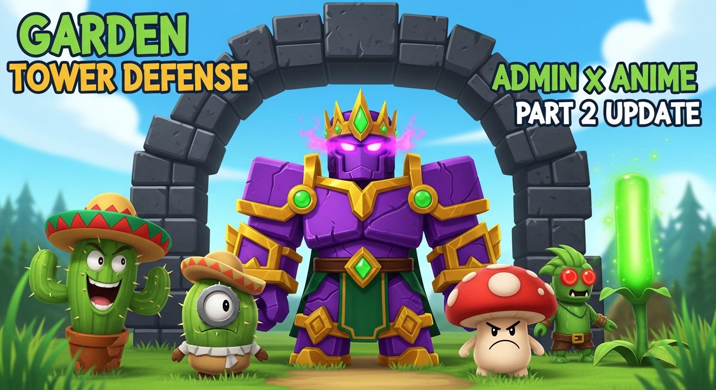 Garden Tower Defense Admin x Anime Part 2 Update
