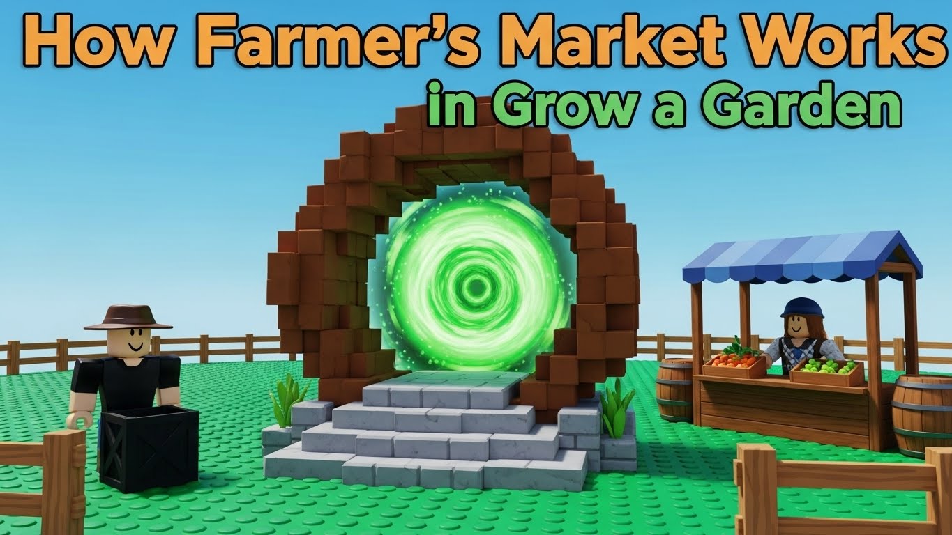 How Farmer's Market Works in Grow a Garden