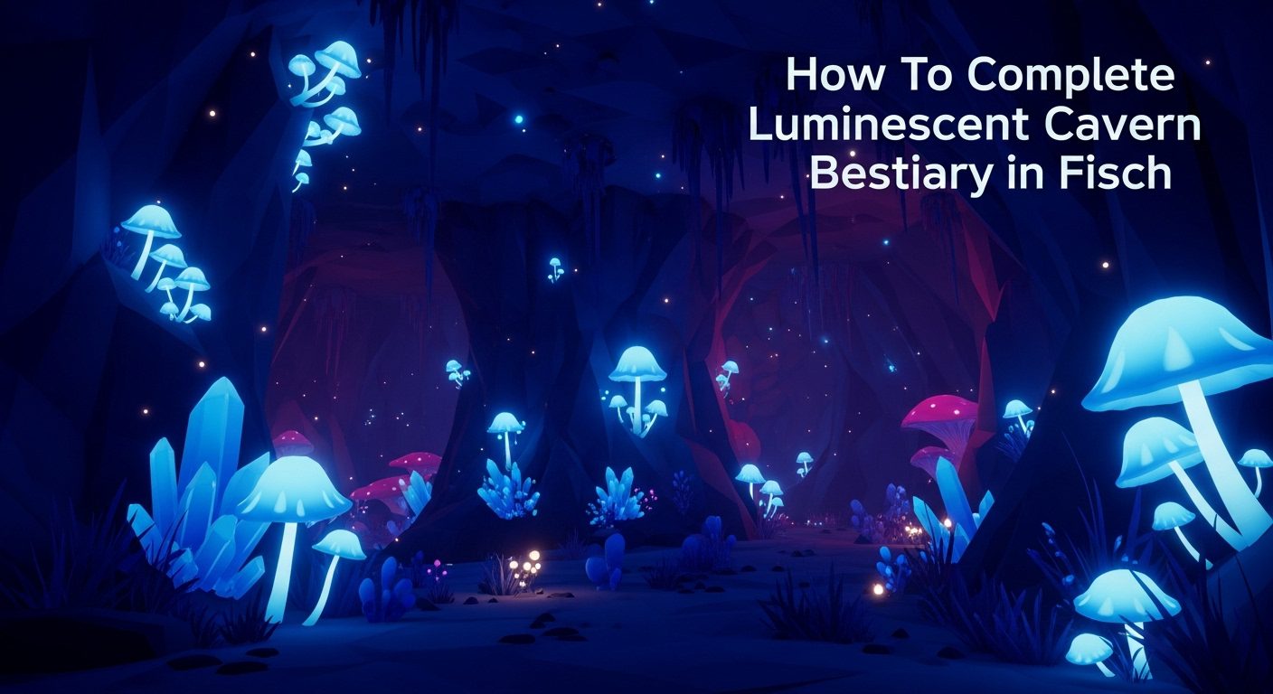 How To Complete Luminescent Cavern Bestiary in Fisch