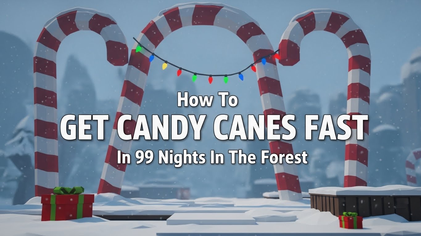 How To GET CANDY CANES FAST In 99 Nights In The Forest