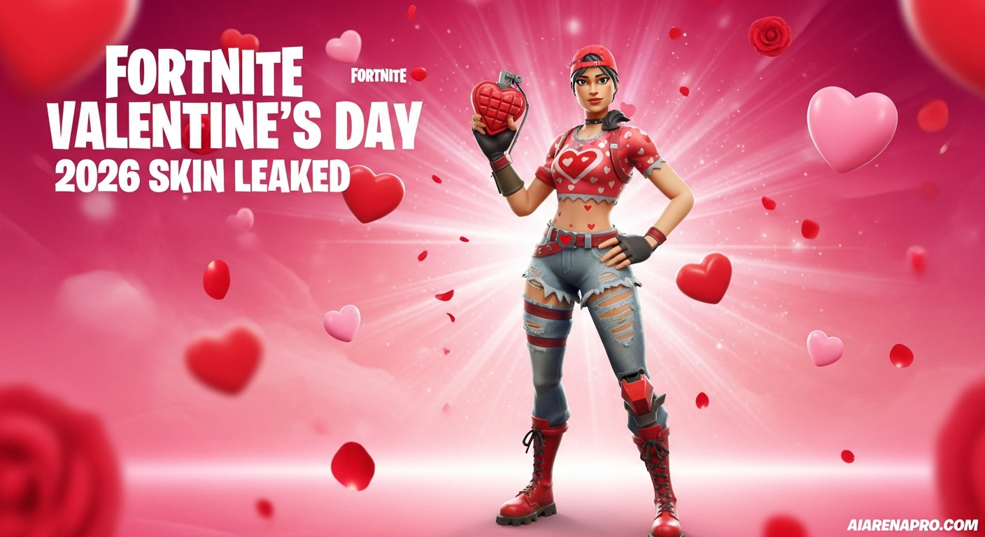 Fortnite Valentine's Day Skin Leaked for v39.40 Update