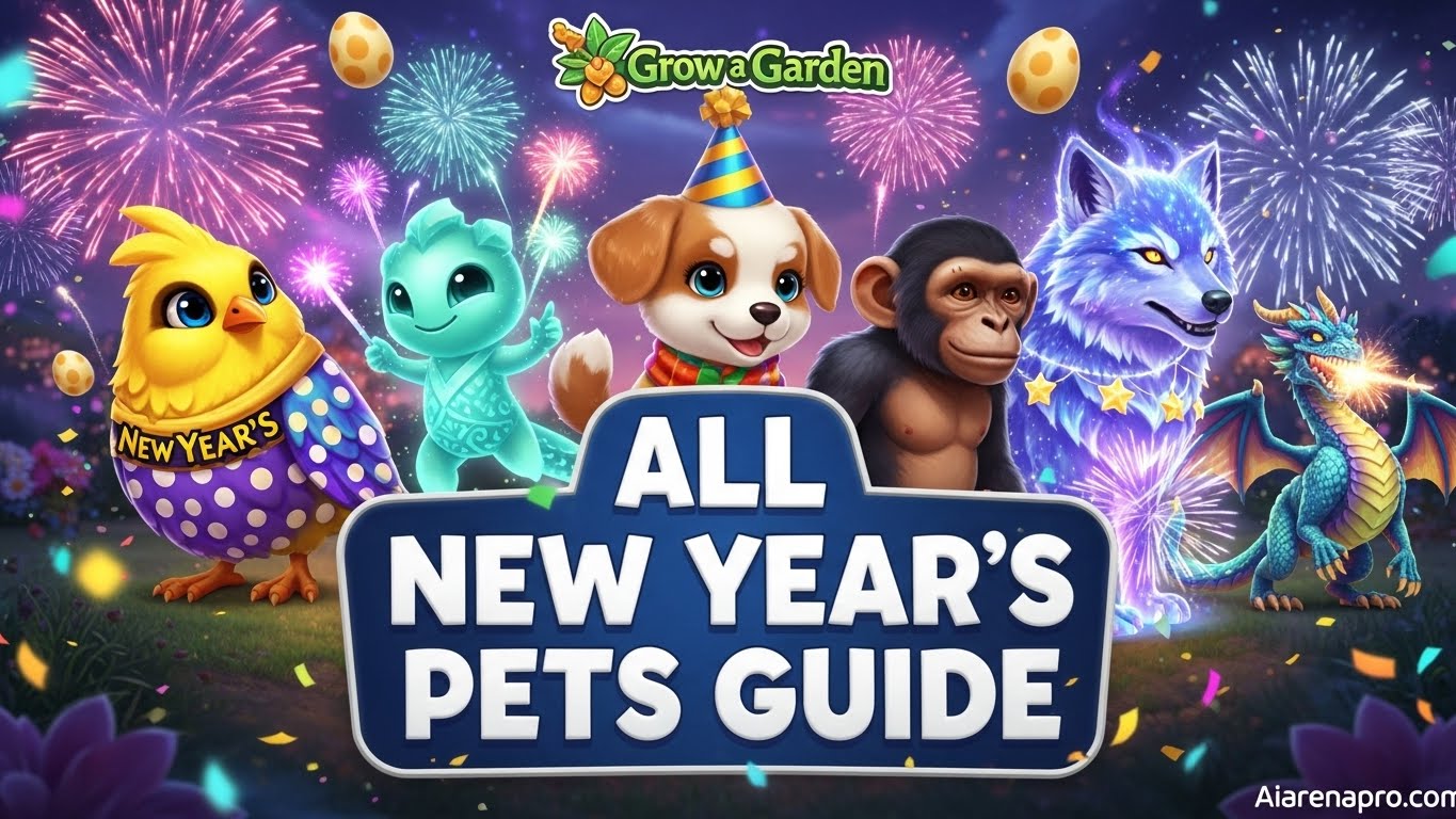Grow a Garden New Year's Pets Guide
