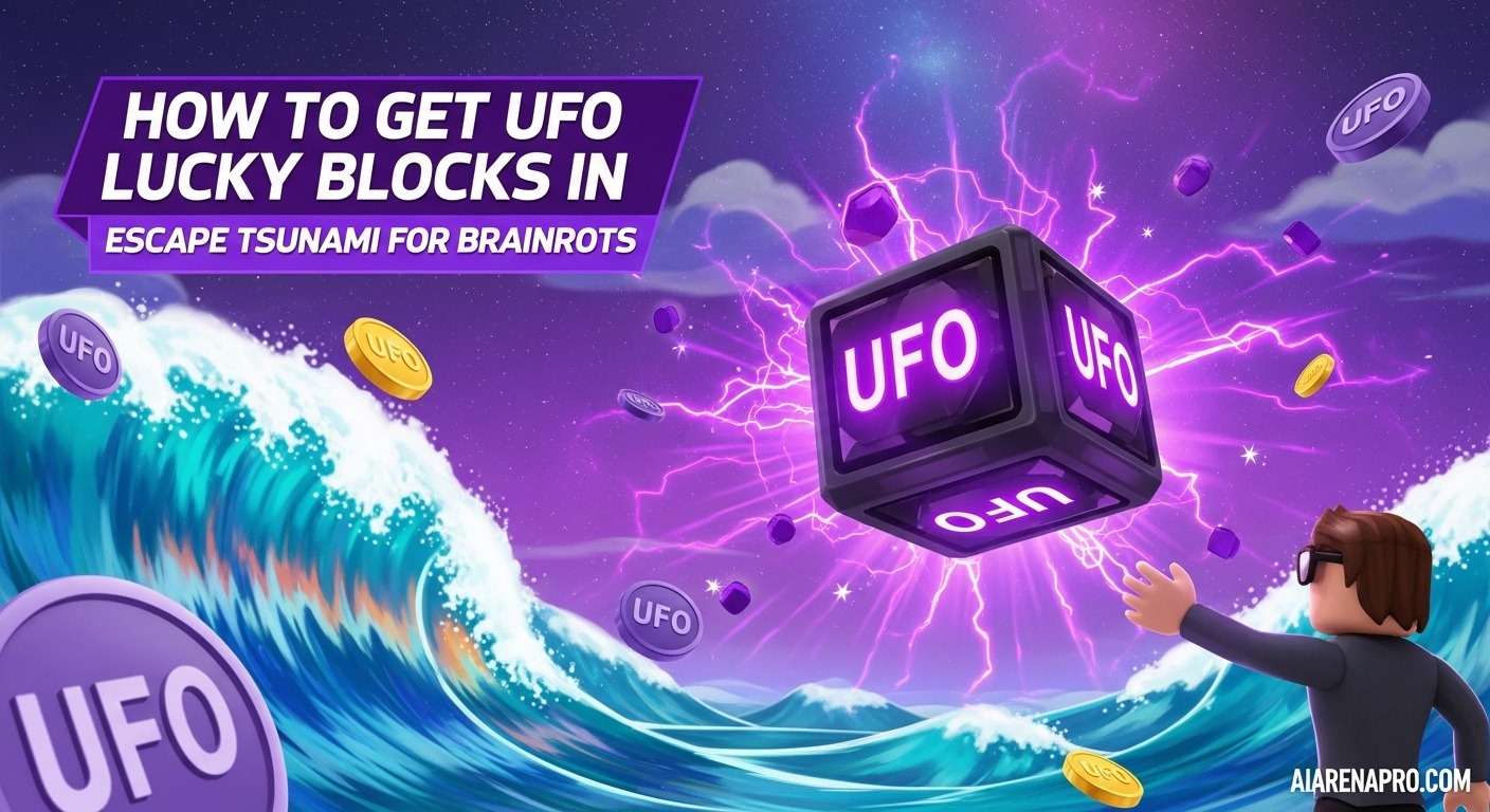 How to Get UFO Lucky Blocks in Escape Tsunami For Brainrots