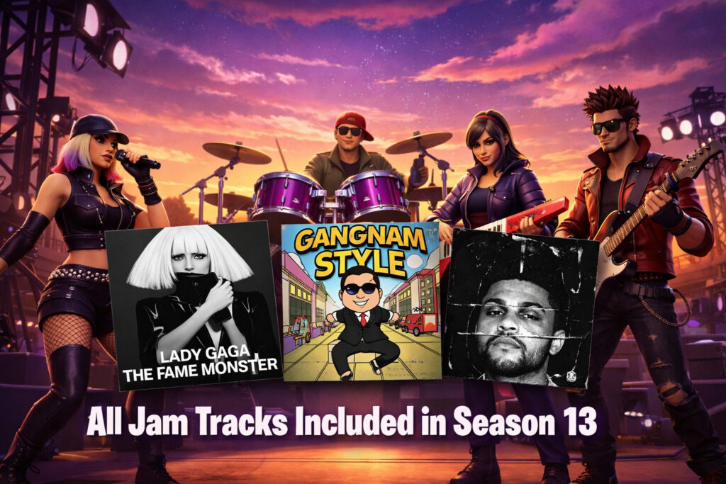 All Jam Tracks Included in Season 13