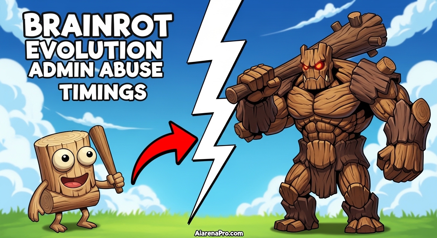 Brainrot Evolution Admin Abuse Timings