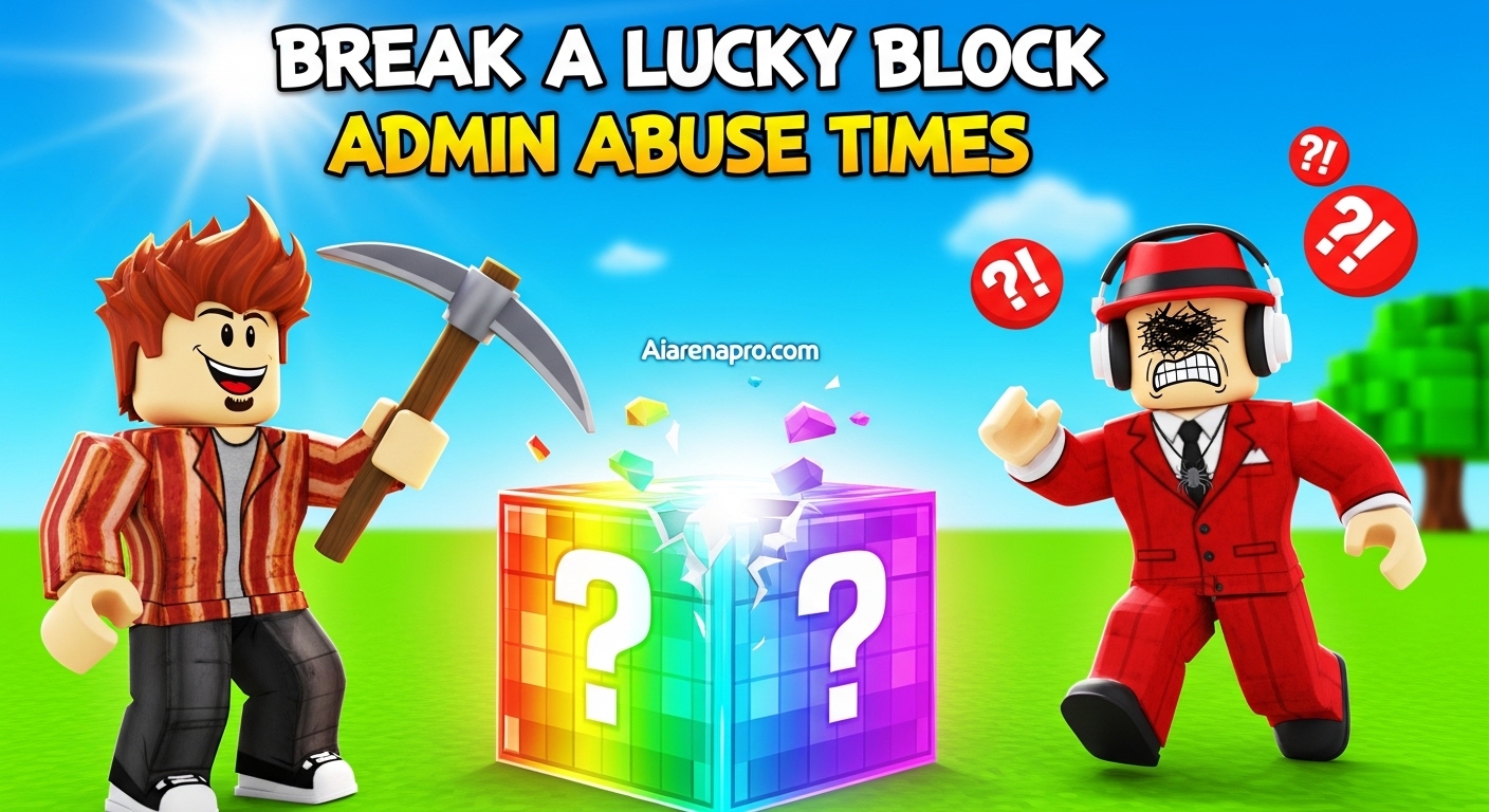 Break a Lucky Block Admin Abuse Times