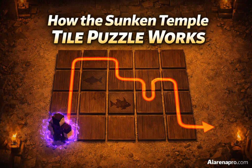 How the Sunken Temple Tile Puzzle Works