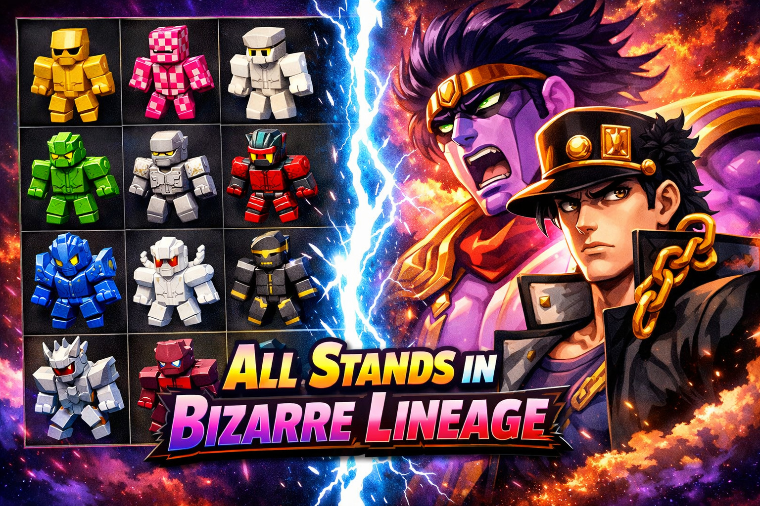 All Stands in Bizarre Lineage