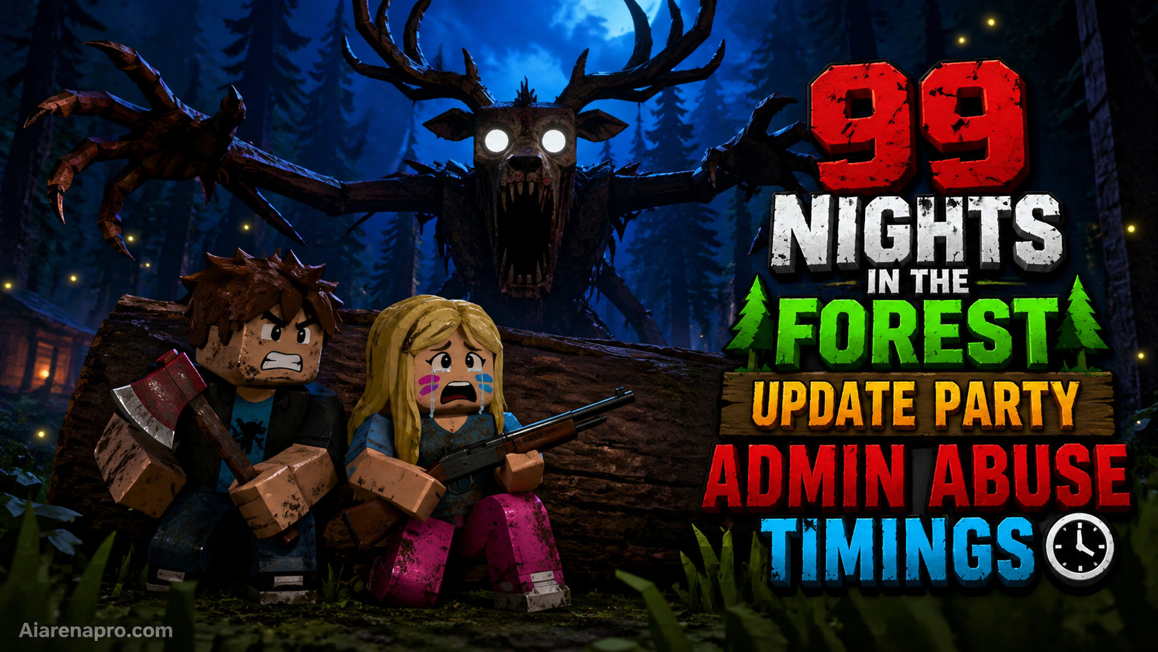 99 Nights in the Forest Update Party Admin Abuse Timings