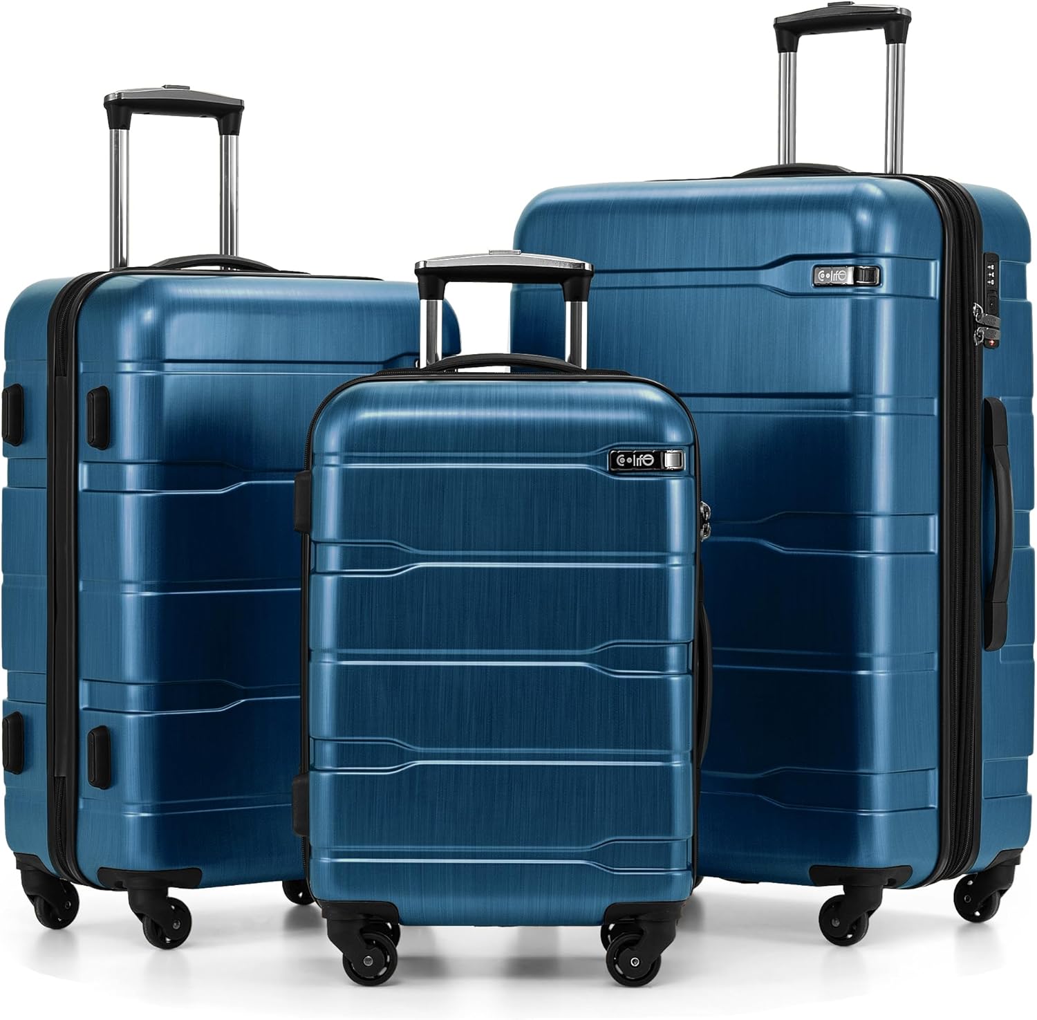 Coolife Luggage 3 Piece Set
