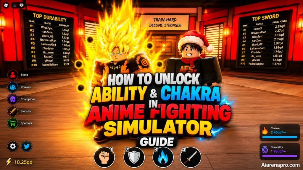 Ability and Chakra in Anime Fighting Simulator