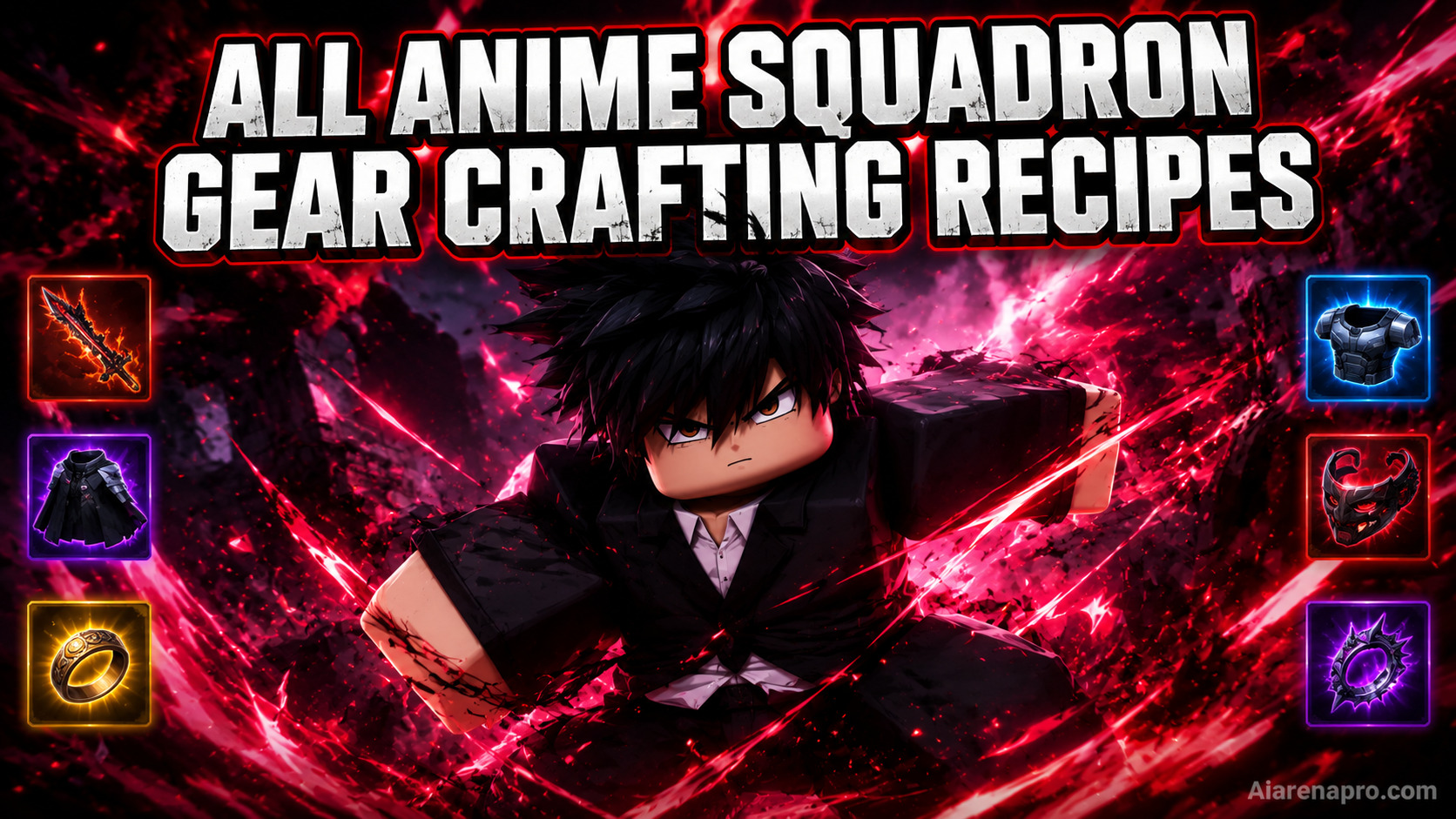 All Anime Squadron Gear Crafting Recipes