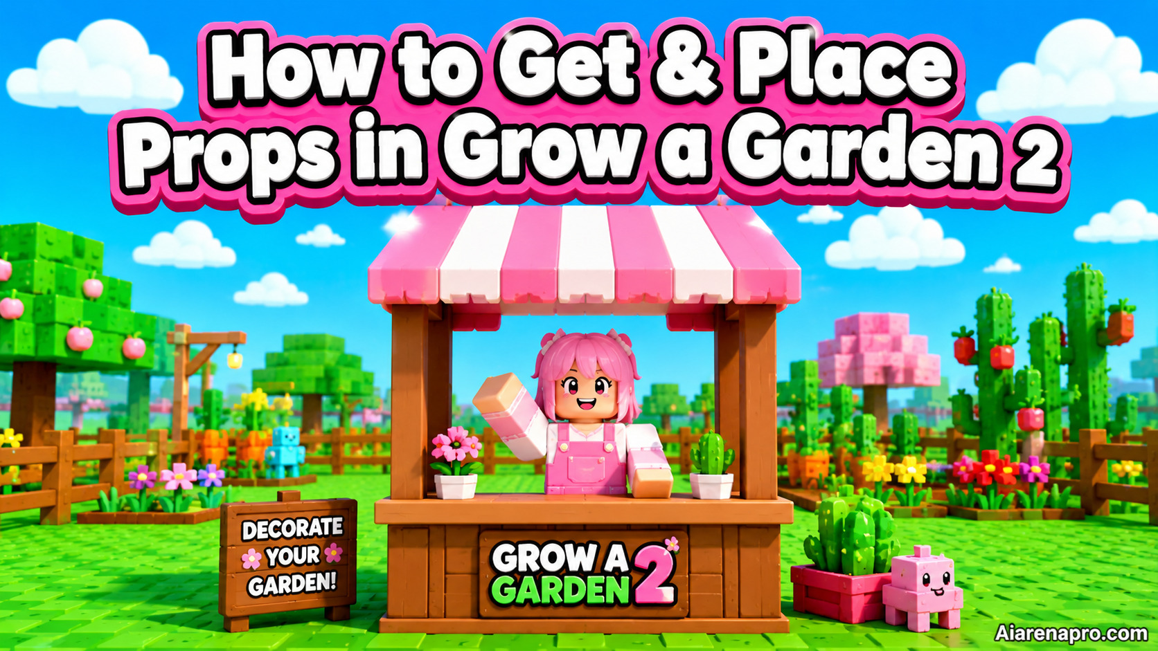 How to Get & Place Props in Grow a Garden 2