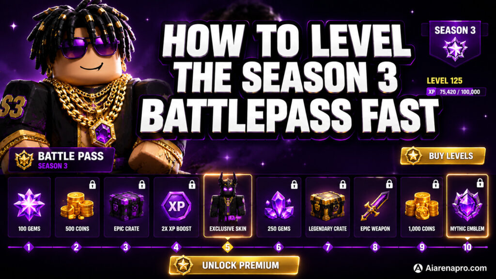 How to Level the Season 3 Battlepass Fast