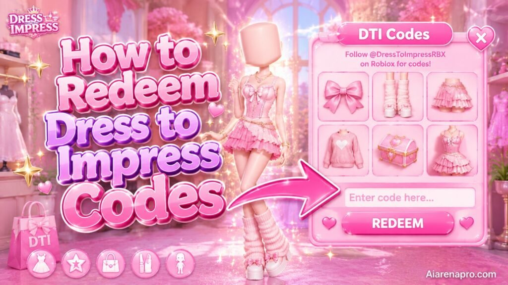 How to Redeem Dress to Impress Codes