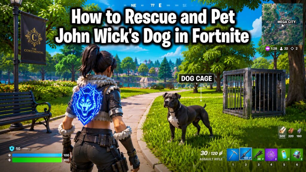 How to Rescue and Pet John Wick's Dog in Fortnite