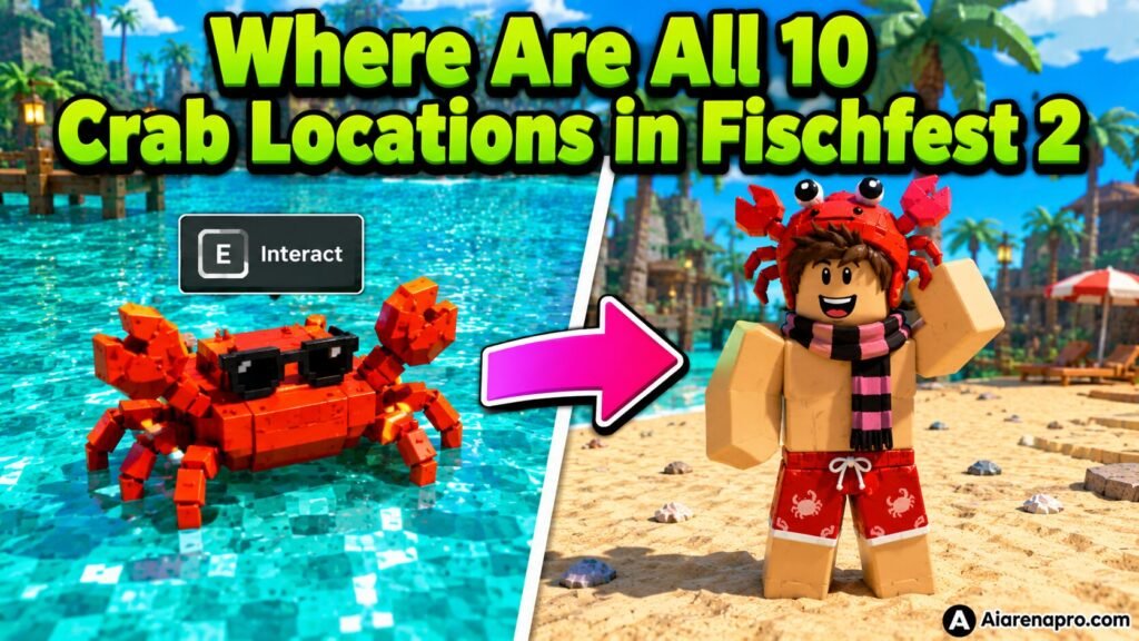 Where Are All 10 Crab Locations in Fischfest 2