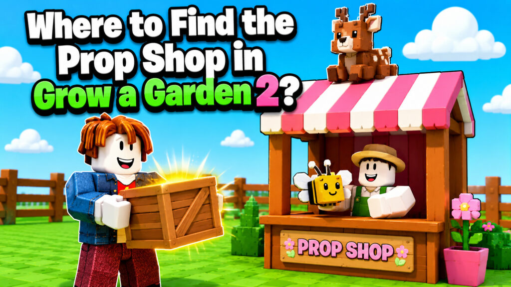 Where to Find the Prop Shop in Grow a Garden 2?