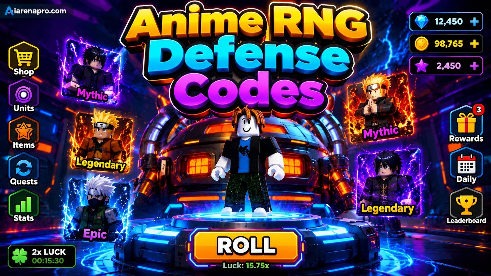 Anime RNG Defense Codes