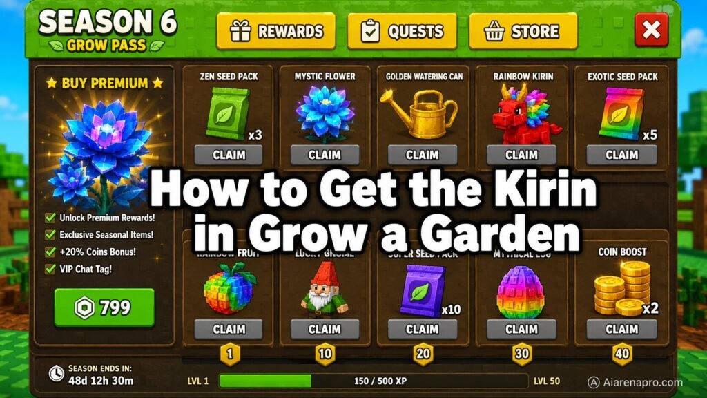 How to Get the Kirin in Grow a Garden
