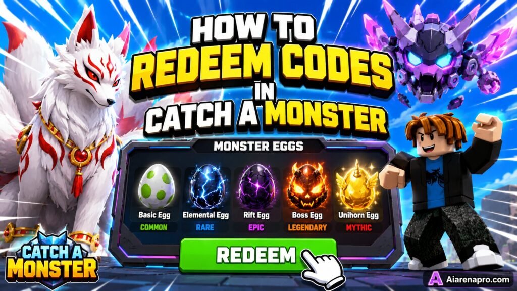 How to Redeem Codes in Catch A Monster