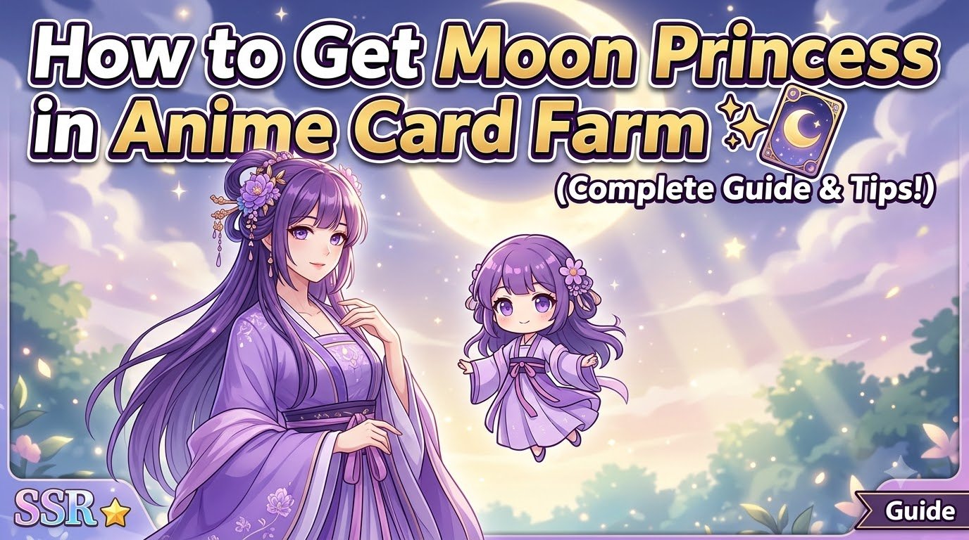 How to Get Moon Princess in Anime Card Farm