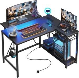 Bestier 42-Inch L-Shaped Gaming Desk