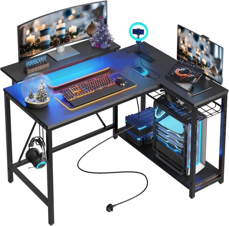 Bestier 42-Inch L-Shaped Gaming Desk