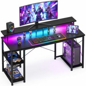 ODK 48 Inch Gaming Desk with LED & Storage