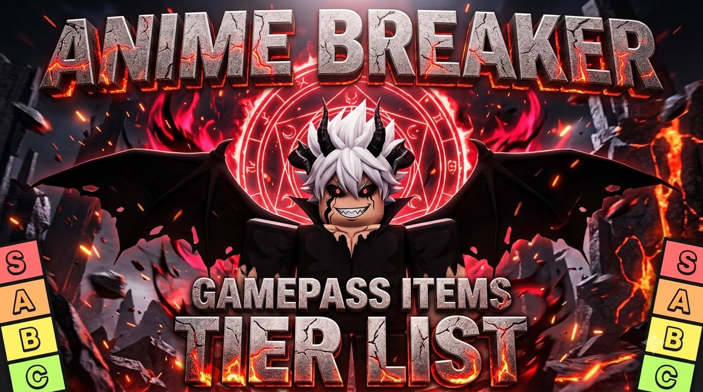 Anime Breaker Gamepass Items Tier List