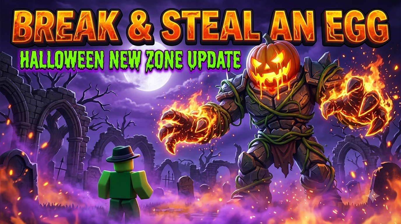 Break and Steal an Egg Halloween New Zone Update