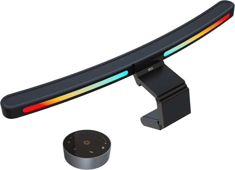 ONWAY Curved Monitor Light Bar with RGB Backlight - Best for Curved Monitors