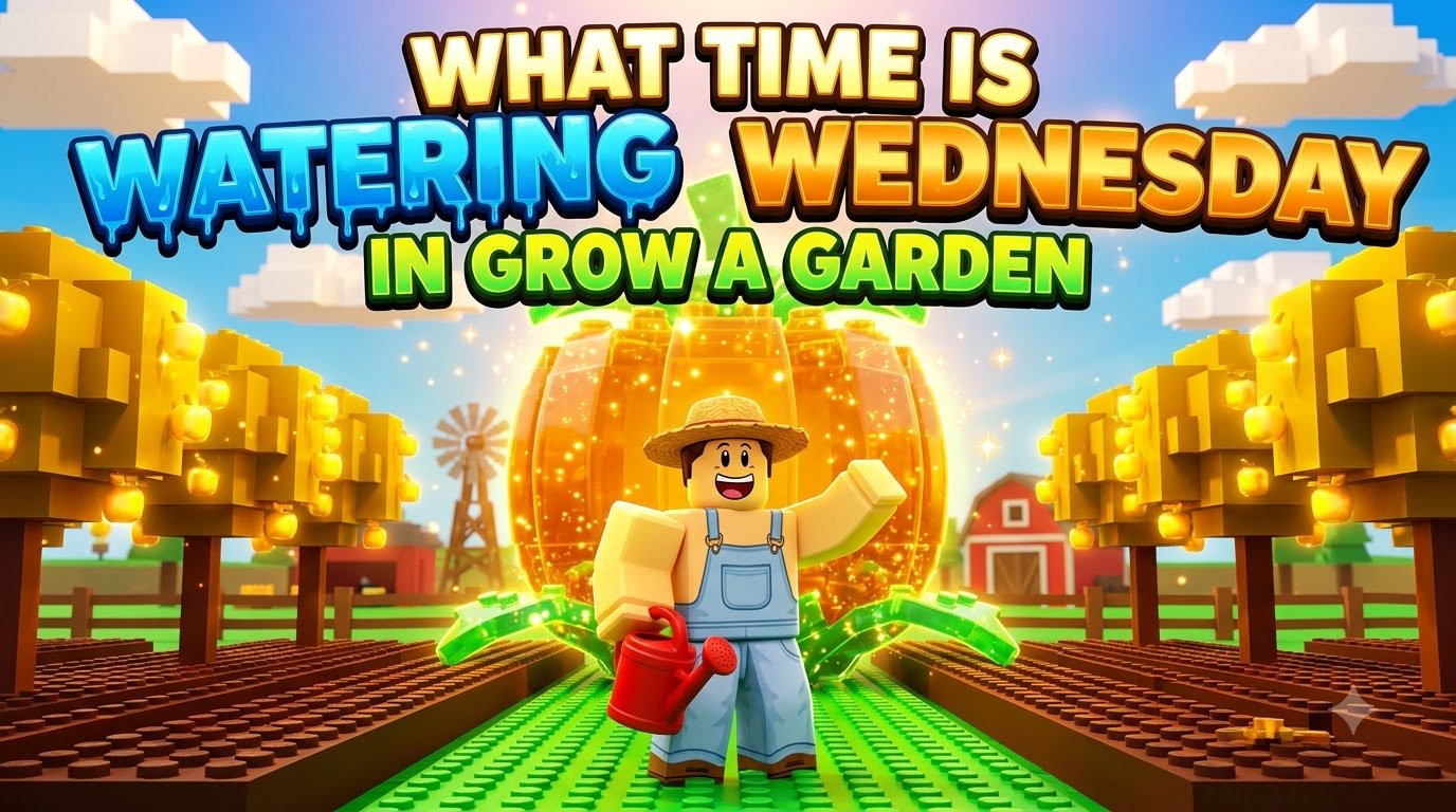 Watering Wednesday Time in Grow a Garden